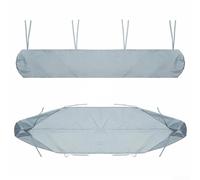 Zilimontt Toldo para patio al aire libre, bolsa de almacenamiento, impermeable, protección contra el polvo, tela Oxford, funda retráctil manual (3,5 m, gris)