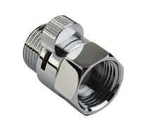 Zilimontt Válvula de cierre de cabezal de ducha de latón macizo con regulador de presión de control manual rápido y conector de rociadores de cromo pulido para duchas de flujo o bidé G1/2