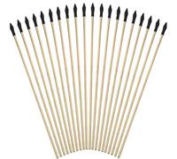 Zillary 20 Pcs Flechas De Madera, Flechas De Práctica, Juego De Flechas De Repuesto,con Punta De Goma para Arco Exterior,Ideal para Juegos De Lanzamiento De Ollas y Tiro con Arco