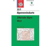 Zillertaler Alpen West (35/1): Weg und Ski (Alpenvereinskarte)