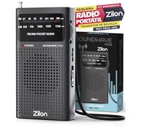 ZILON Radio a Pilas Portatil Pequeña Analogica Transistor FM Am Entrada Auriculares Kit Emergencia con Excelente Señal Pequeño de Bolsillo Muy Facil Uso Gente Mayor Simple Deportes Musica Noticias AA