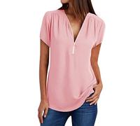 Zilosconcy Camiseta Manga Corta de Mujer Verano Elegante Blusa Camisa Slim Fit Blusas Oferta Flores impresión Parte Superior T-Shirt Deporte Tops Suelta Elástico Tee Shirts Básica Vestir