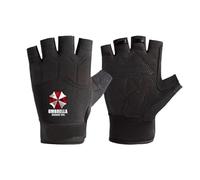 ZILUXI Carretera Guantes Resid.ent Evil, Guantes de Medio Dedo, Deportivos para Gimnasio Entrenamiento, Verano de Bici(Black,L)