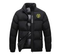 ZILUXI Chaqueta acolchada ligera para hombre Co. bra kai, de entretiempo resistente al agua, para senderismo al aire libre, camping, montañismo, viajes, térmica(Black,XL)