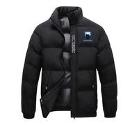 ZILUXI Chaqueta Ligera Hombre Hu.sa.be.rg, Abrigo con capucha Otoño Invierno, para senderismo al aire libre, camping, montañismo, viajes, térmica(Black,2XL)