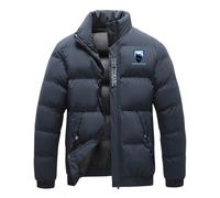 ZILUXI Chaqueta Ligera Hombre Hu.sa.be.rg, Abrigo con capucha Otoño Invierno, para senderismo al aire libre, camping, montañismo, viajes, térmica(Dark Blue,M)