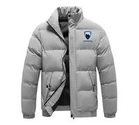 ZILUXI Chaqueta Ligera Hombre Hu.sa.be.rg, Abrigo con capucha Otoño Invierno, para senderismo al aire libre, camping, montañismo, viajes, térmica(Grey,4XL)