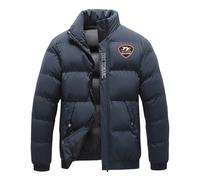 ZILUXI Jacket Chaqueta acolchada Hombre Is.le Of M.a.n T.T, Puffer Acolchada Cazadora, Chaquetas Acolchada para Hombre, térmica(Dark Blue,L)