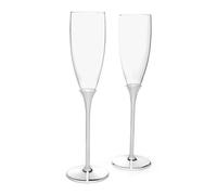 Zilverstad Copas de champán Smooth, juego de 2, lacado en plata