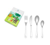 Zilverstad Cubertería Infantil de Acero Inoxidable, para niños y niñas, Grabado (sin Grabado)