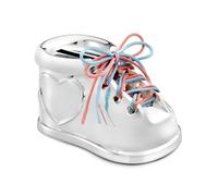 Zilverstad - Hucha Zapato con Cordones de Dos Colores Color Plateado