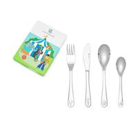 Zilverstad - Juego de 4 cubiertos infantiles Circo acero inoxidable
