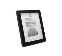 Zilverstad - Marco de memoria con portacenizas 10x15 cm negro
