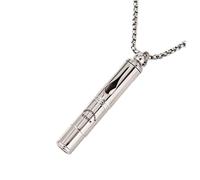 Zilynhom Cadena de respiración con cadena de acero inoxidable, terapia de sonido de 528 Hz herramienta de atención plena para aliviar la ansiedad, calmar, concentrar, ayudar a dormir y fomentar