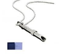 Zilynhom Collar de respiración,accesorios de meditación para la atención plena,alivio de la ansiedad y el estrés,calma,cambio de atención,relajación,ayuda para dormir,dejar de vapear (Silver)