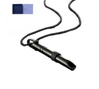 Zilynhom Collar de respiración,accesorios de meditación para la atención plena,alivio de la ansiedad y el estrés,calma,cambio de atención,relajación,ayuda para dormir,dejar de vapear (Black)