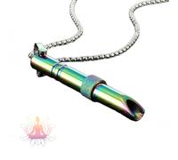 Zilynhom Collar de respiración,accesorios de meditación para la atención plena,alivio de la ansiedad y el estrés,calma,cambio de atención,relajación,ayuda para dormir,dejar de vapear (Colorful)