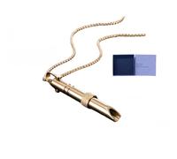 Zilynhom Collar de respiración,accesorios de meditación para la atención plena,alivio de la ansiedad y el estrés,calma,cambio de atención,relajación,ayuda para dormir,dejar de vapear (Golden)