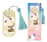 ZILZUFA Metal Marcapáginas Pendant Bookmark, Gato de Marcapáginas Originales, Marcapaginas Lindo Regalo es un Regalo Práctico y Creativo para Maestros,Lectores, Estudiantes, Amigos