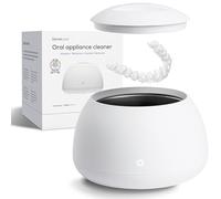 Zima Dental Pod: limpiador ultrasónico de retenedores. La máquina limpiadora de retenedores original, limpiador de alineadores, limpiador de protector nocturno, limpiador de protector bucal, limpiador