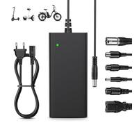 ZIMAOER Cargador 54,6V 2A para E-Scooter con 6 Conectores - Adaptador Universal 48V para Baterías de Litio, Cable Compatible con Xiaomi, Segway/Ninebot, Hitway, Dualtron, Kaabo, E-Bike