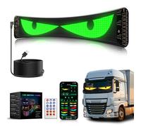 ZIMAOER Ojos LED para Camión y Coche, Luces Devil Eyes para Auto, Pantalla LED Flexible y Programable, Letrero Deslizante Personalizable para Publicidad y Señalización (1ud 60x12cm)