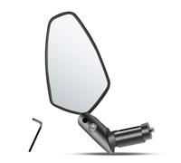 ZIMAOER Retrovisor para Manillar de Bicicleta, Espejo HD con Gran Campo Visual, Ajustable 360°, Plegable, Carcasa Robusta de PP, Compatible con Bicicletas de Carretera, Montaña y Eléctricas