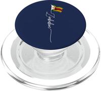 Zimbabue, Bandera de Zimbabwe, Bandera patriótica de Zimbabue PopSockets PopGrip para MagSafe