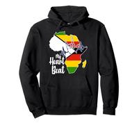 Zimbabue es mi corazón Bandera de Zimbabwe en África Mapa Sudadera con Capucha