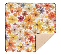 Zimbabwe Gloriosa Superba Beauty Summer Flowers - Tapete grande antideslizante para gimnasio y actividades para interiores y exteriores, lavable, para bebés, niños pequeños, 50 x 50 pulgadas