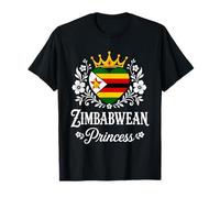 Zimbabwean Princess Zimbabwe Flag Proud Zimbabwean Girl Camiseta