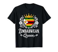 Zimbabwean Queen Zimbabwe Flag Proud Zimbabwean Woman Camiseta