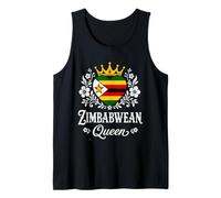 Zimbabwean Queen Zimbabwe Flag Proud Zimbabwean Woman Camiseta sin Mangas