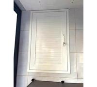 ZIMGOD Puerta de Inspección Panel de Acceso para Conductos de HVAC, Puerta de Inspección Metálica con Marco y Cerradura, Tapa Empotrada para Orificios de Pared Fontanería(White,24x24in (60x60cm))