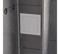 ZIMGOD Trampilla Pladur Tapa de Registro para Ducha de Baño con Pared de Azulejos, Cubierta Impermeable para Puerta de Acceso, Placa de Cubierta de Techo con Pestillo Táctil(13x18in(330x450mm))
