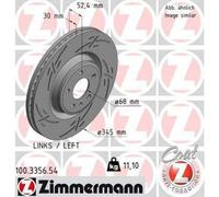 ZIMMERMANN 100.3356.54 Black Z Disco de freno para AUDI A4 Avant (8K5, B8) 345mm