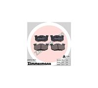 Zimmermann 20973.110.1 Serie Pastillas freno, trasera, incluye placa smorzante