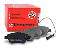 Zimmermann 23705.180.1 Juego de pastillas de freno, delantero, 8 Clips, 1 sensor, incluyendo smorzante placa