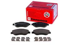 Zimmermann 24550. 190,2 Serie Pastillas de Freno Delantero, 4 Pinzas, Incluye Accesorios