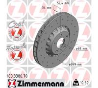 ZIMMERMANN 100.3386.70 Disco de freno
