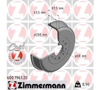 ZIMMERMANN 2x Tambor de Freno Trasero para VW Transporter IV Camión/Chasis