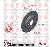ZIMMERMANN Disco De Freno Trasero Para Renault Clio V BF B7