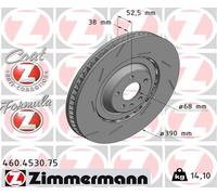 ZIMMERMANN Disco de Freno Ventilado Delantero Izquierdo Apto para Porsche Macan