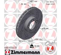 ZIMMERMANN Disco de Freno Ventilado Frontal Derecho para Porsche Taycan Cayenne
