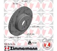 ZIMMERMANN Discos De Freno Delanteros Ø348 Ventilados Para BMW Serie 5 Touring 6