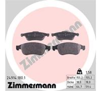 ZIMMERMANN Forros de Freno Delantero para ca de Renault Grand Scénic III Dacia