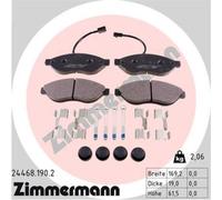 ZIMMERMANN Forros de Freno Delantero para Fiat Ducato Plataforma/Chasis Peugeot