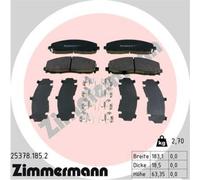 ZIMMERMANN Forros de Freno Delantero para Fiat Freemont Chrysler Grand Voyager V
