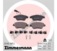 ZIMMERMANN Forros de Freno Delantero para Fiat Grande Punto 500 Alfa Romeo Mito