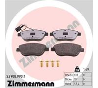 ZIMMERMANN Forros de Freno Delantero para Fiat Stilo Bravo II Lancia Delta III